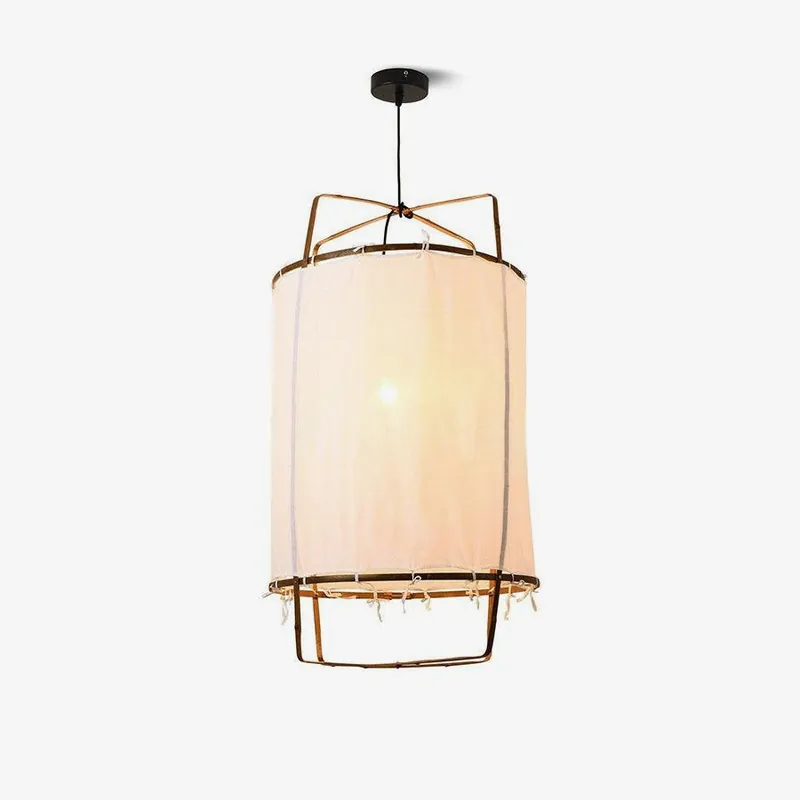 Lustra Lampe Pendante Abat-jour en Bambou pour Salon