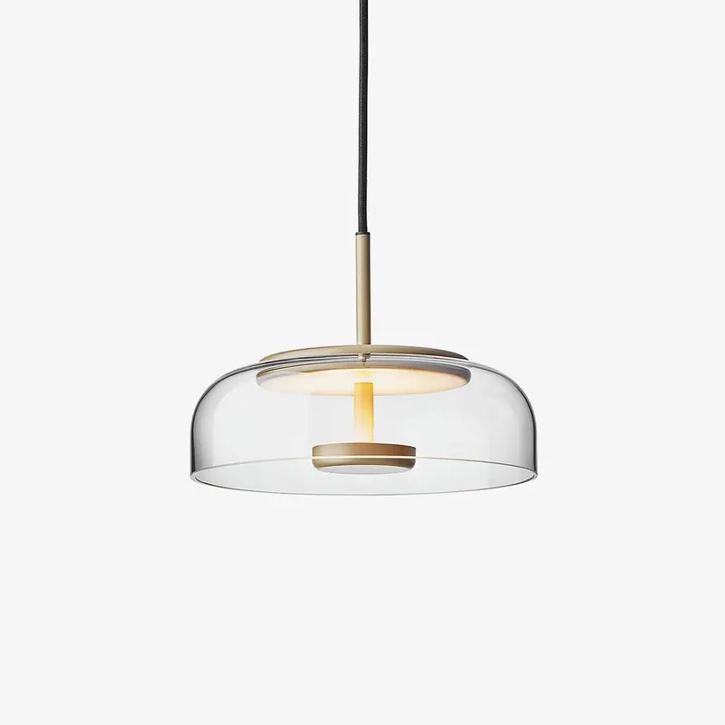 Lustra Suspension en Verre Transparent Élégante