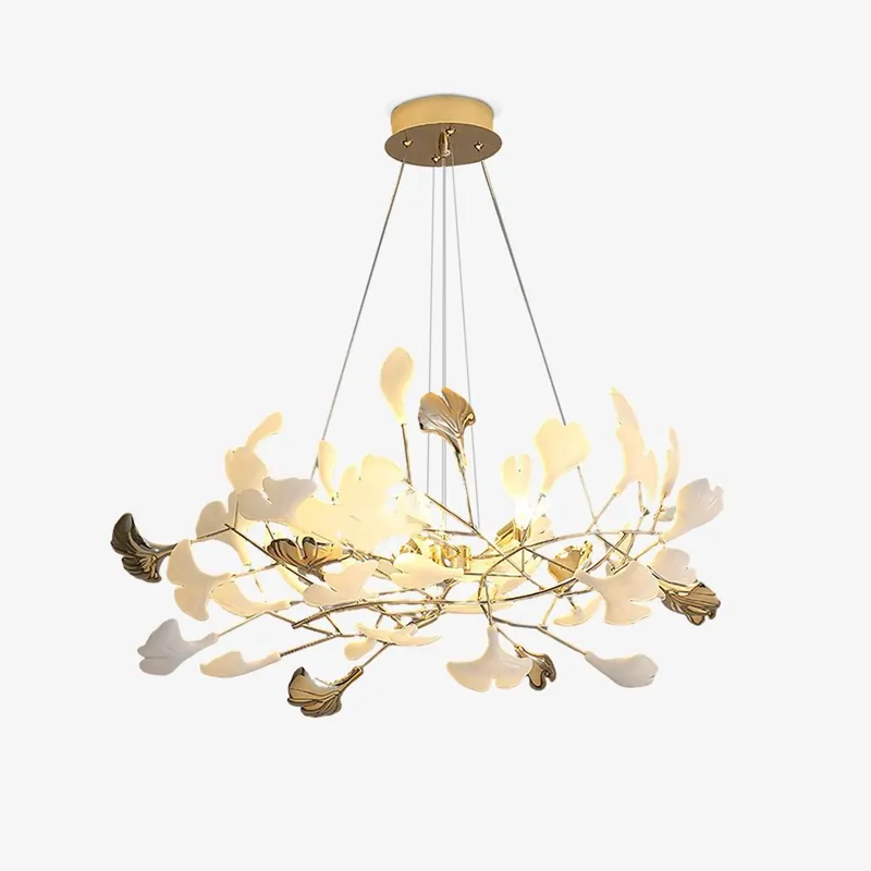 Olivia Chandelier Céramique Gingko 3 Styles