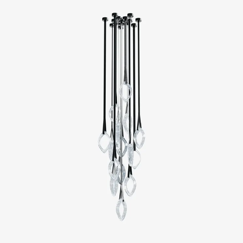 Ivvyne Lustre Moderne et Élégant en Verre