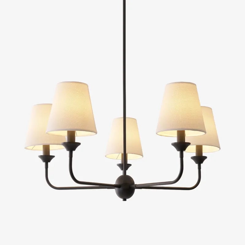 Zesorel Chandelier en Tissu Industriel Vintage