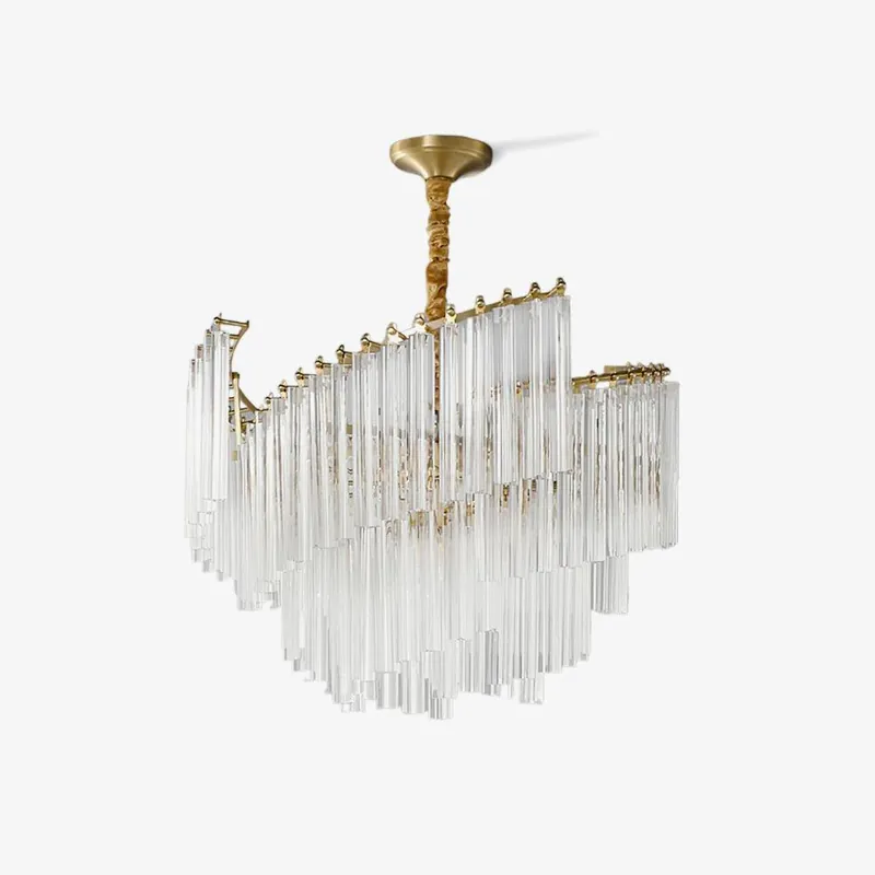 Ilsoris Lustre Postmoderne de Luxe en Cristal Brinicle