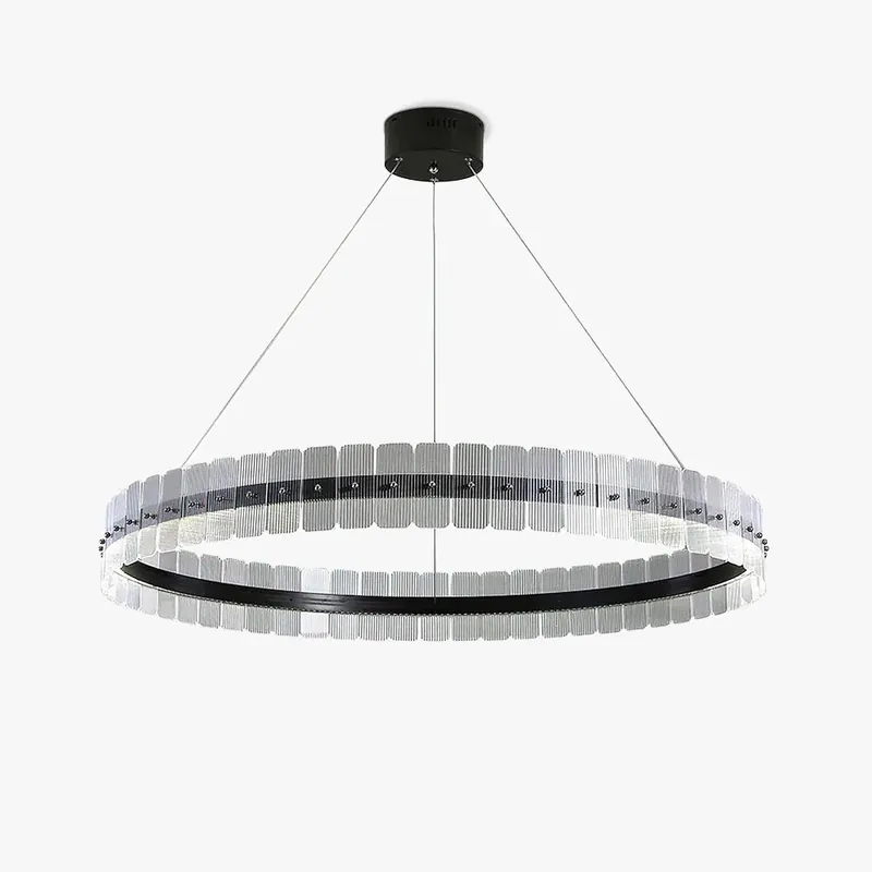 Lustra Chandelier Saturno LED avec Blocs Acryliques