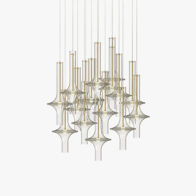 Talera Suspension Lampe en Verre Industrielle Glam