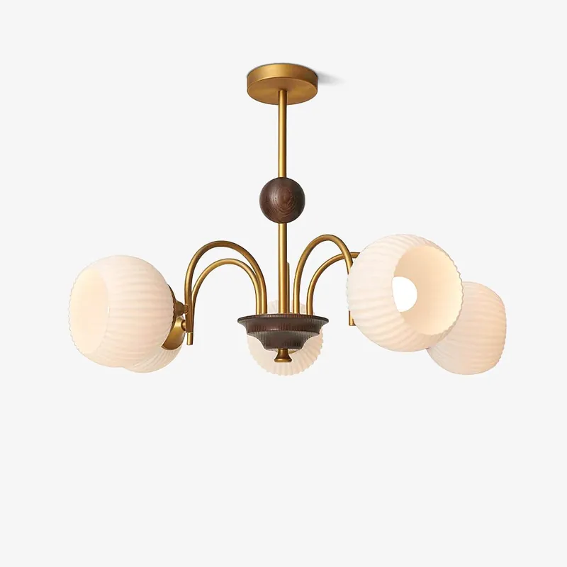 Lustra Chandelier Sculptural en Verre Canalisé