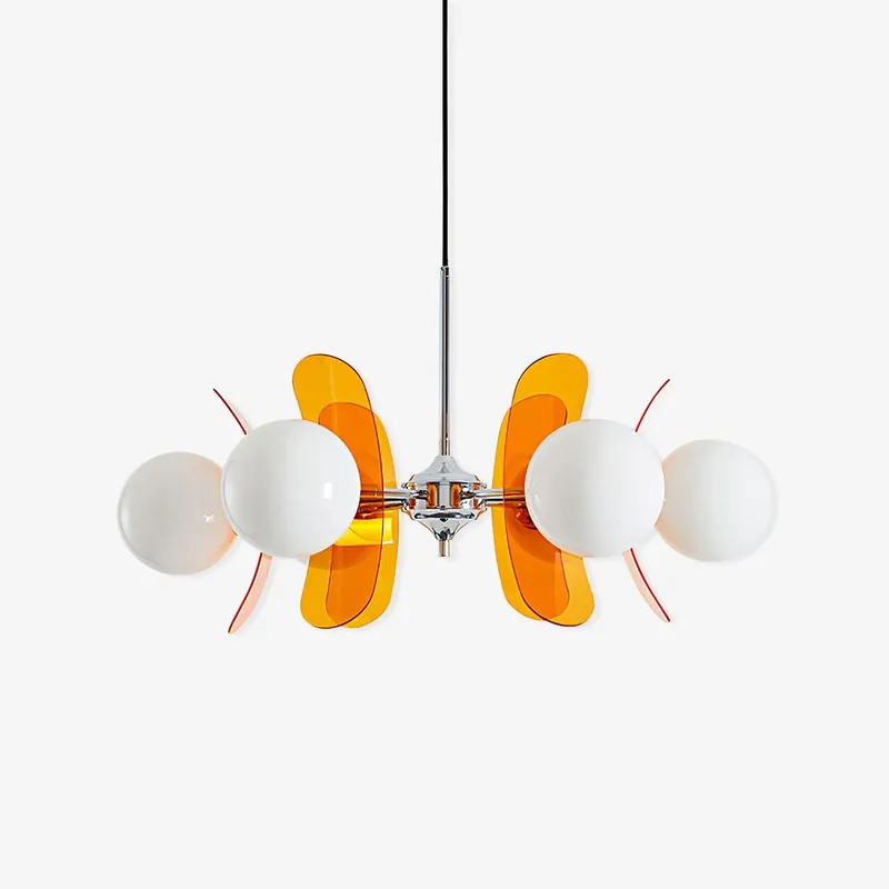 Lustra Chandelier en Verre Moderne Chrome Élégant