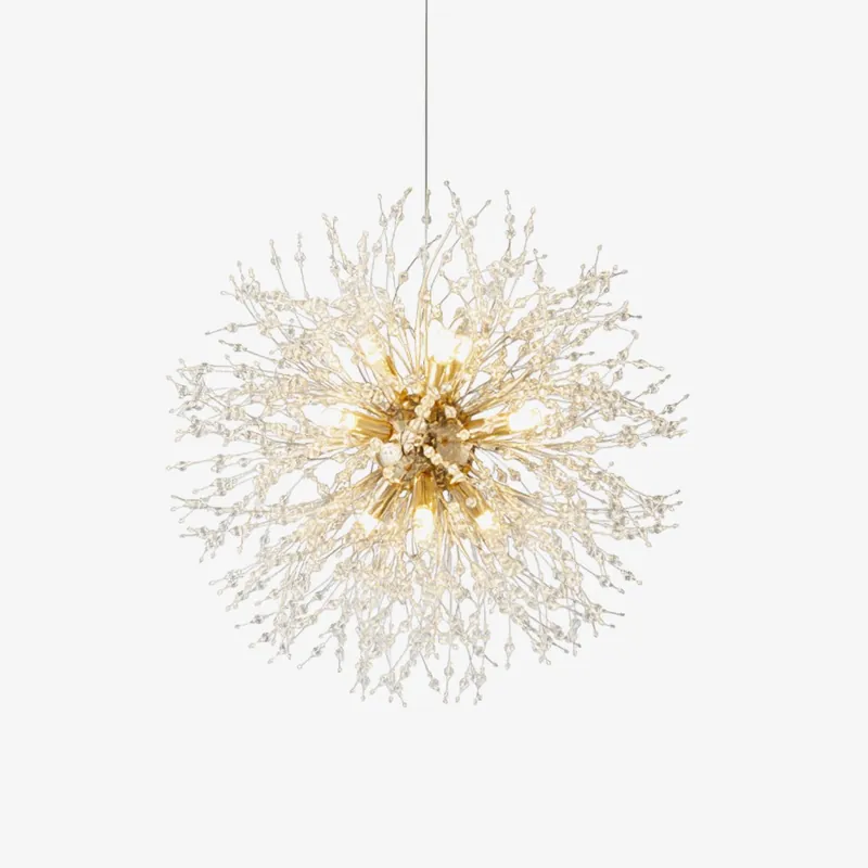 Lustra Chandelier Cristal Pissenlit avec Cristaux