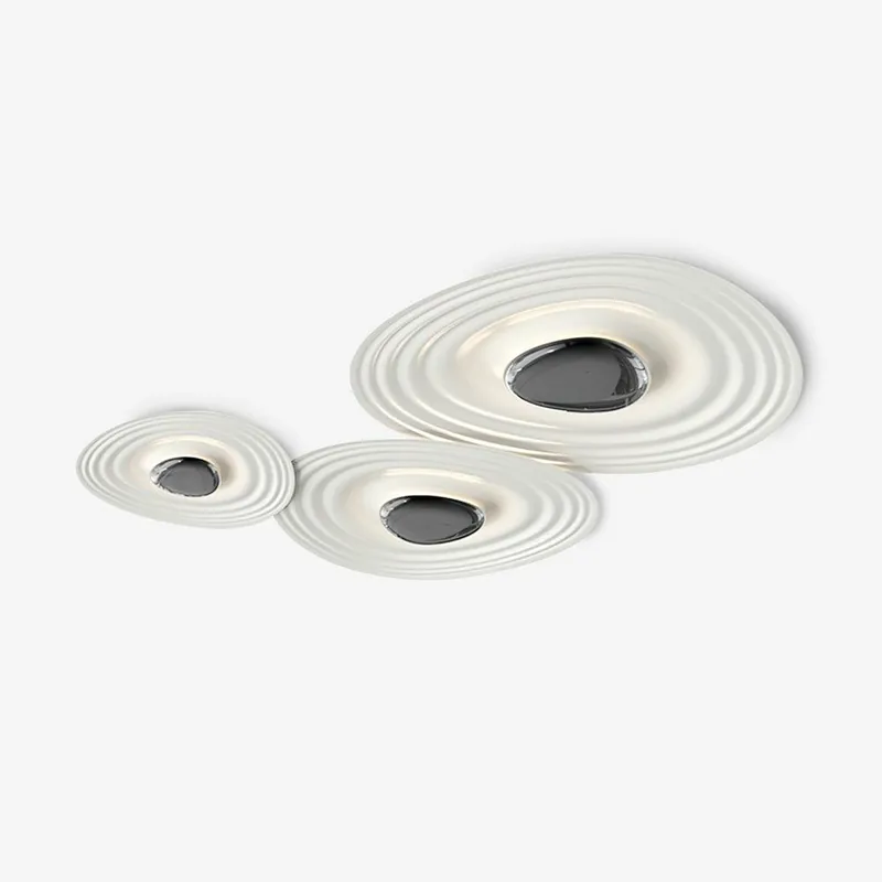 Solara Plafonnier Ripple Ring Sculptural Moderne
