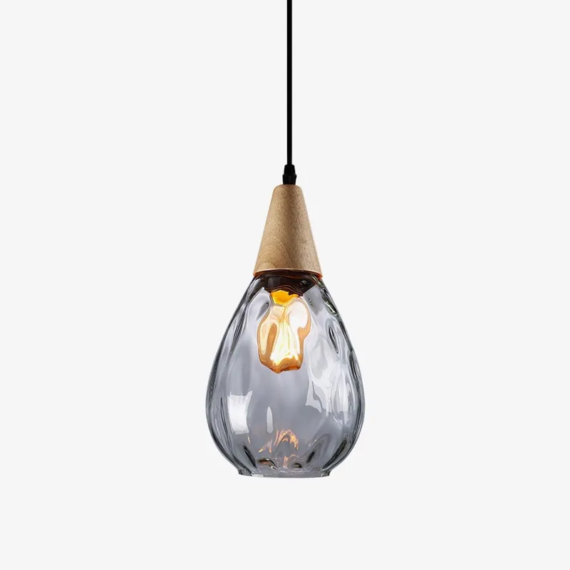 Solara Suspension en Verre Clair Nordique Moderne