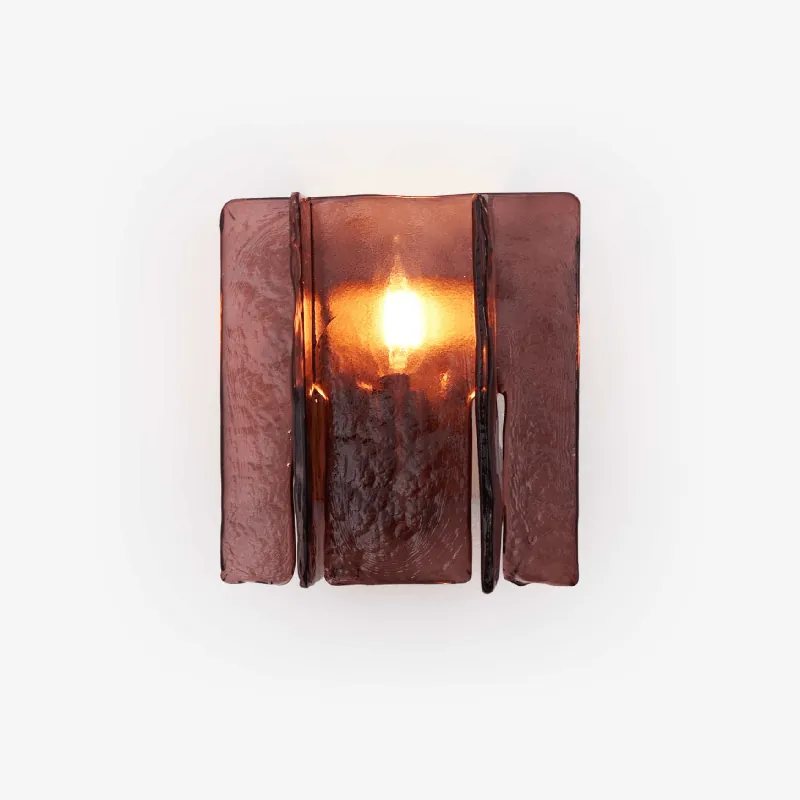 Solanic Lampe Murale Artistique en Verre Élégante