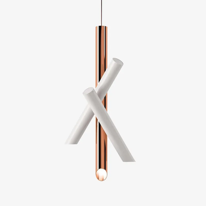 Solara Lampe suspendue tubes aluminium minimaliste