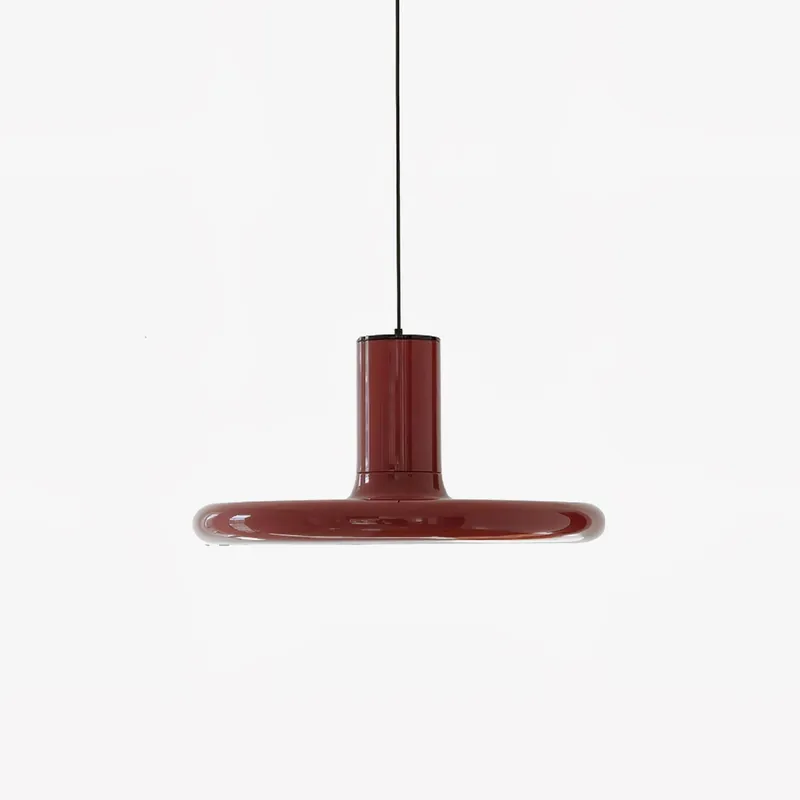 Solara Lampe suspendue cylindrique en aluminium à disque industriel