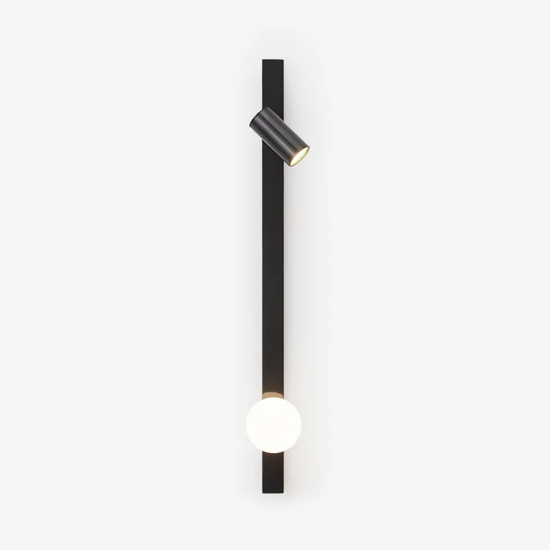 Elarise Lampe Murale en Laiton et Verre Minimaliste