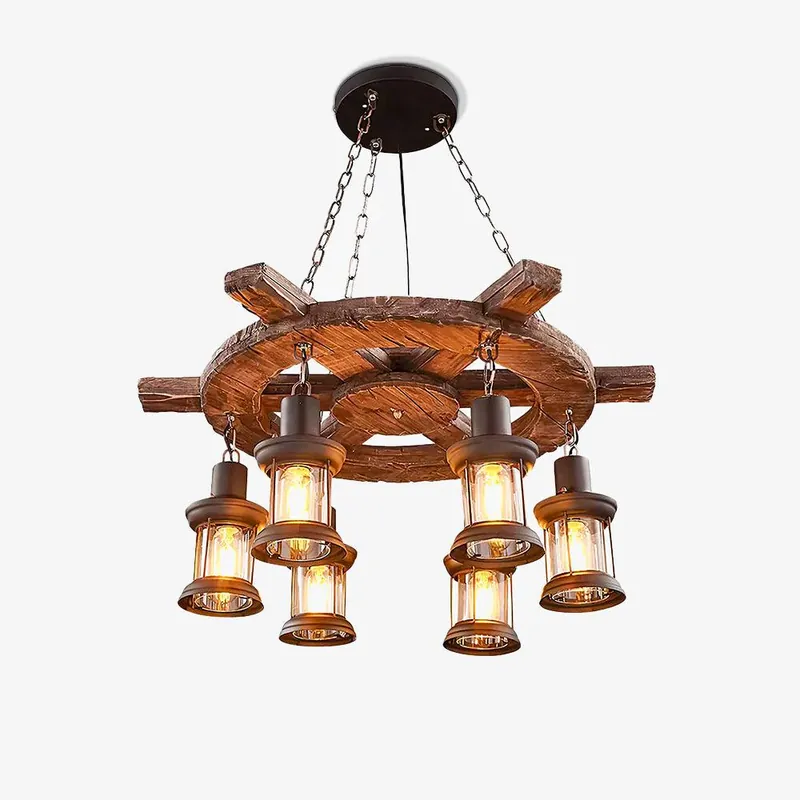 Aurzorir Chandelier Bois Vintage