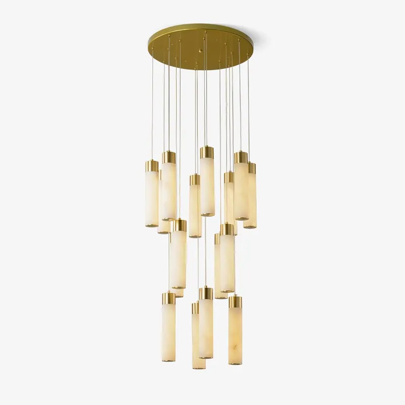 Aurelia Chandelier Albâtre pour Escalier
