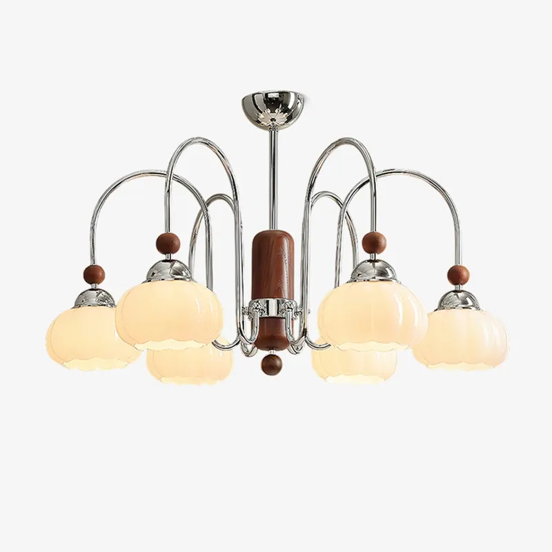 Pomona Lustre Élégant et Moderne en Verre