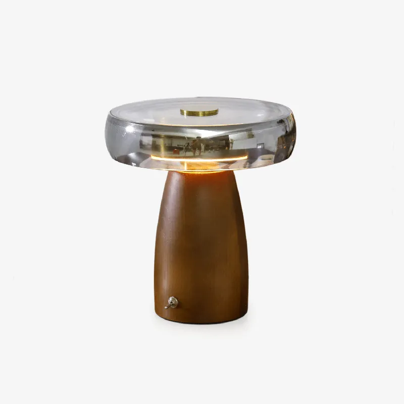 Veyra Lampe de Table Élégante Moderne en Verre