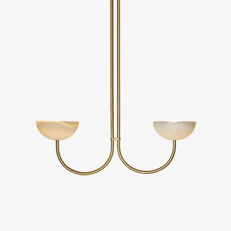 Lunaris Suspension Minimaliste en Albâtre
