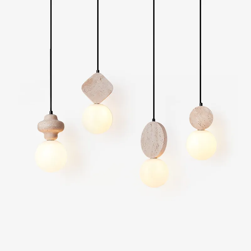 Orla Suspension Minimaliste Moderne en Travertin