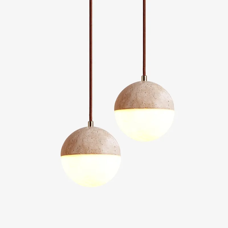 Soren Suspension Minimaliste Moderne en Travertin