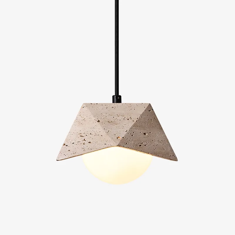 Kaelo Suspension Minimaliste en Travertin