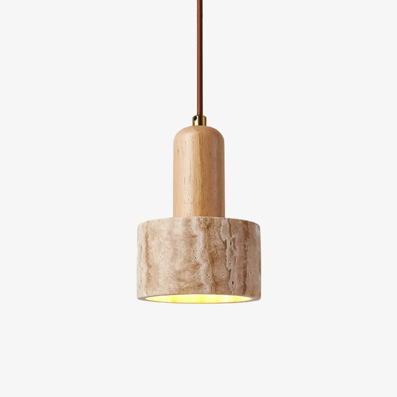 Terra Moderne Minimaliste Travertin Suspension Lampe