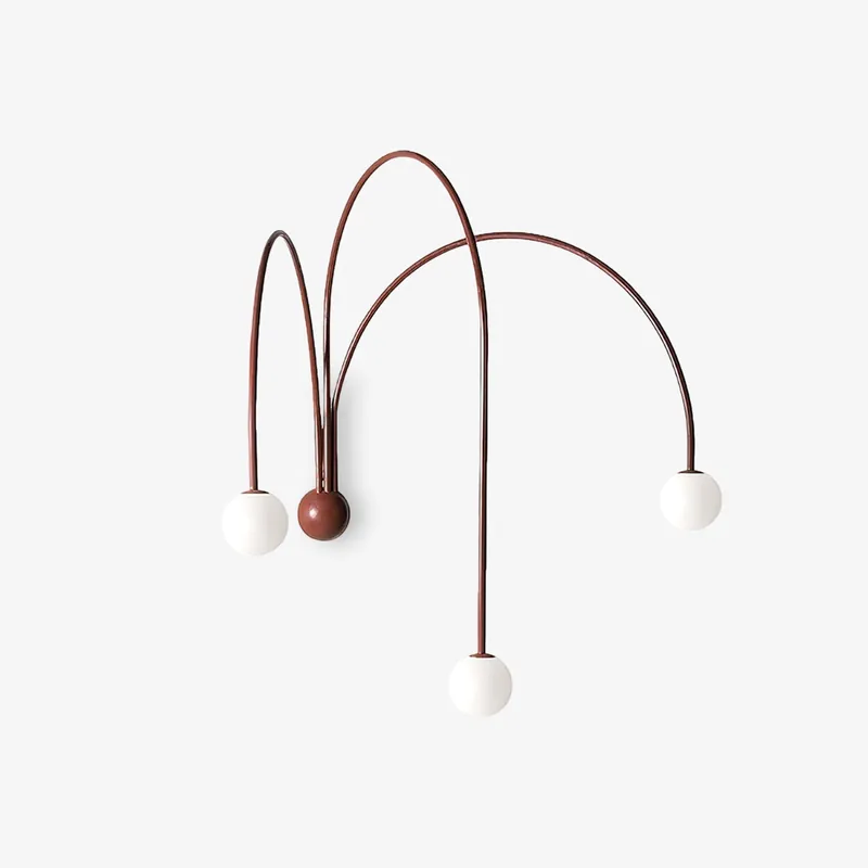 Gran Moderne Minimaliste Verre Fer Applique Murale Lampe