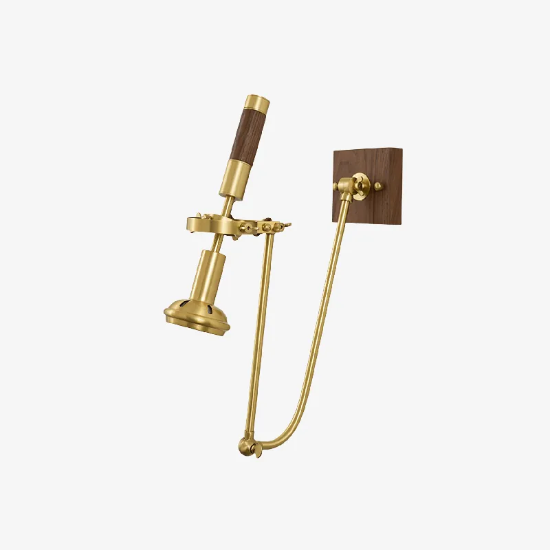 Articulated Moderne Minimaliste Bois Métal Applique Murale Lumière