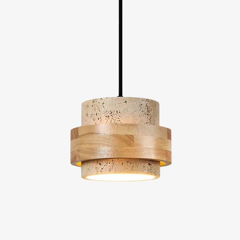 LioraModerne Minimaliste Travertin Suspension Lumière