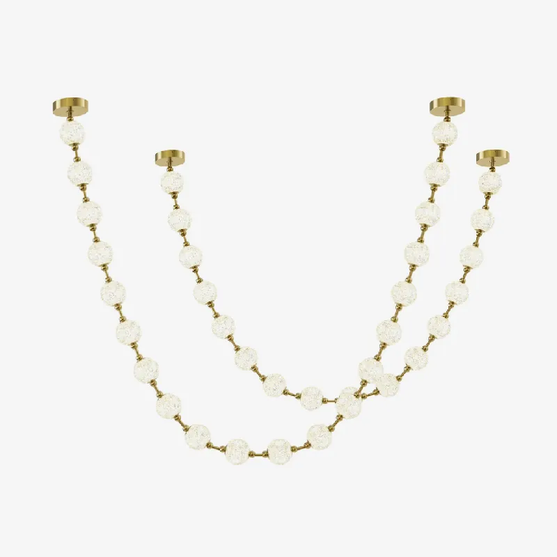 Strand Collier Aluminium Acrylique Lustre