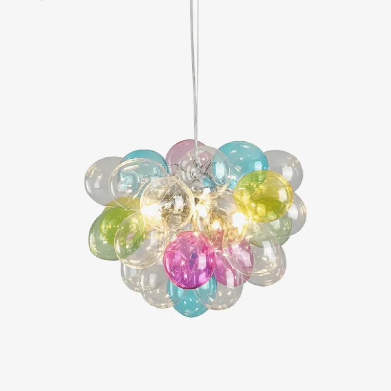 Bubble Pop Moderne Art LED Métal Verre Lustre