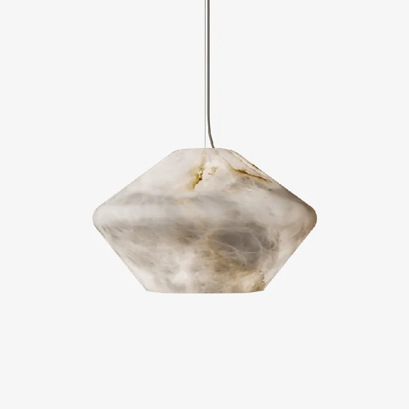 Alabaster Veil Suspension Luminaire Élégante Minimaliste