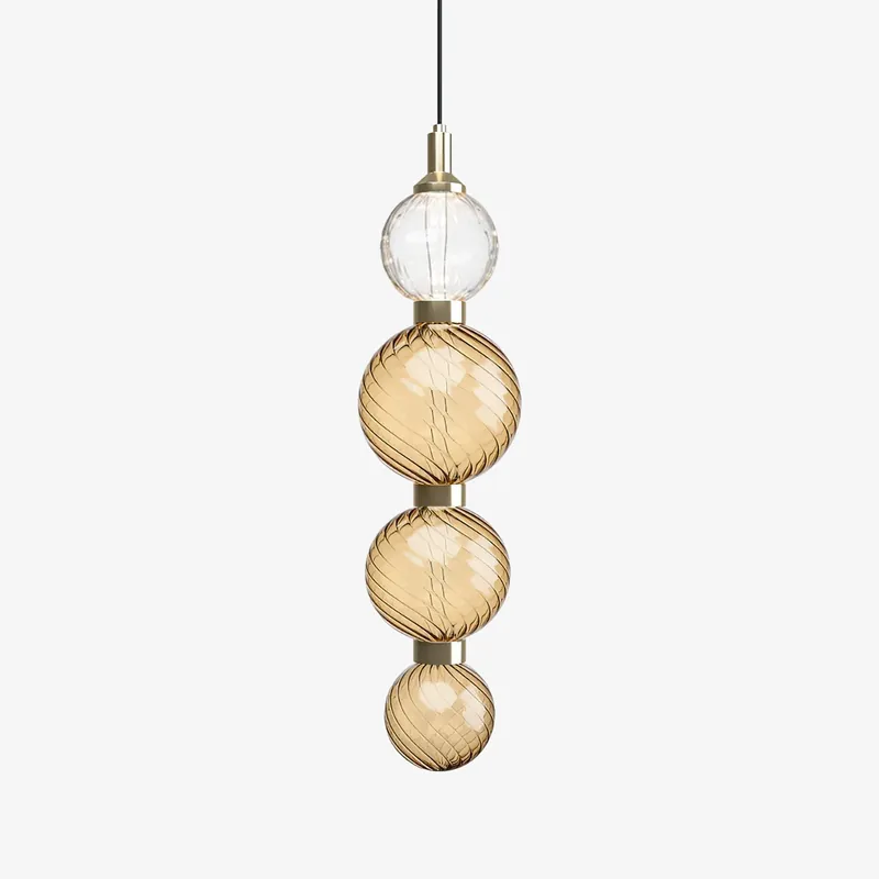 Celvara Globe Suspension Lampe Verre Soufflé Main Éclairage Artistique