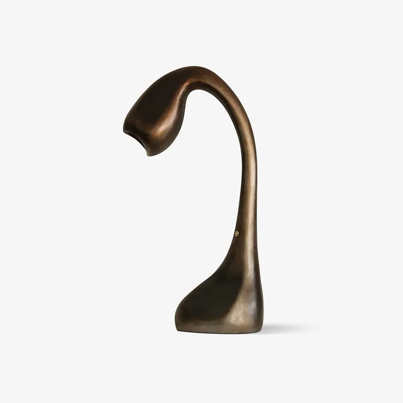 Noor Lampe de Table Minimaliste Sculpturale Élégante