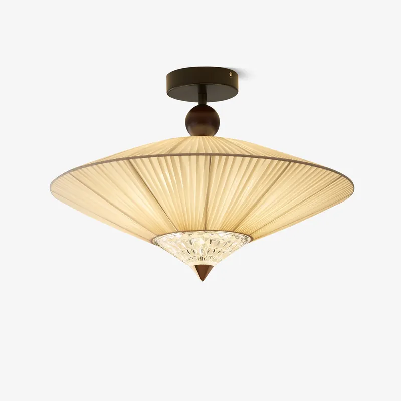 Suki Plafonnier Décoratif Rustique en Tissu