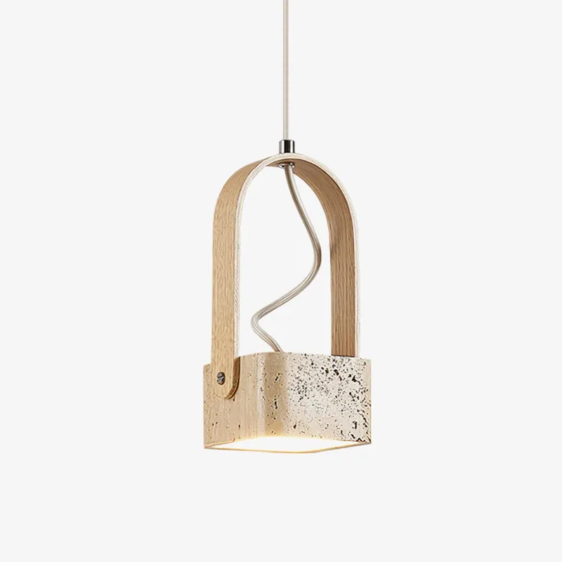 Arcello Suspension Minimaliste en Travertin