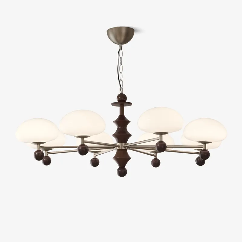 Elswyth Lustre Élégant Moderne en Bois