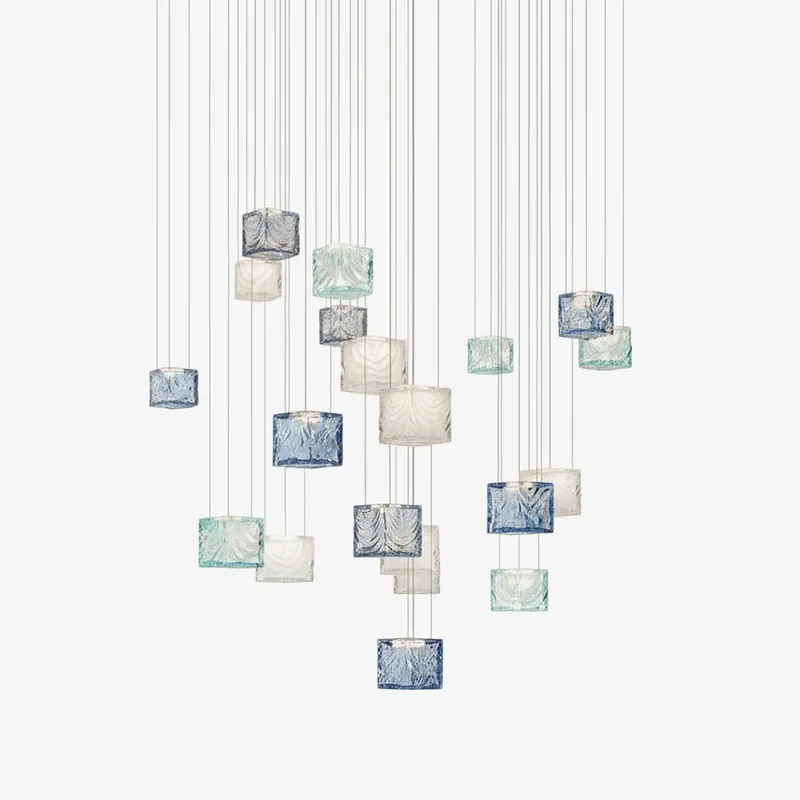 Crystal Pixels Lustre Personnalisé Moderne Minimaliste