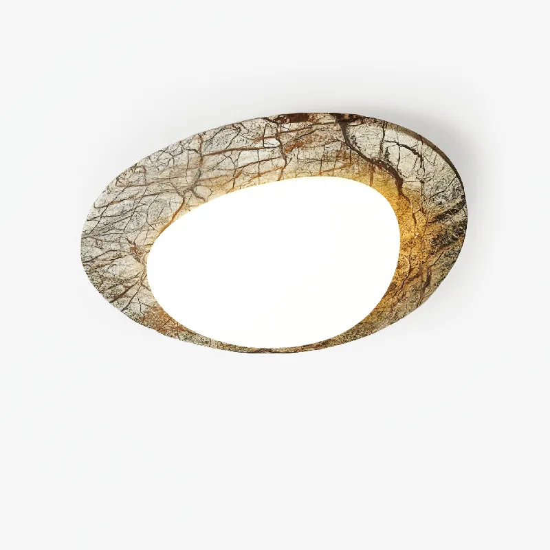 Ayla Lampe Plafond En Marbre Organique Élégante Moderne