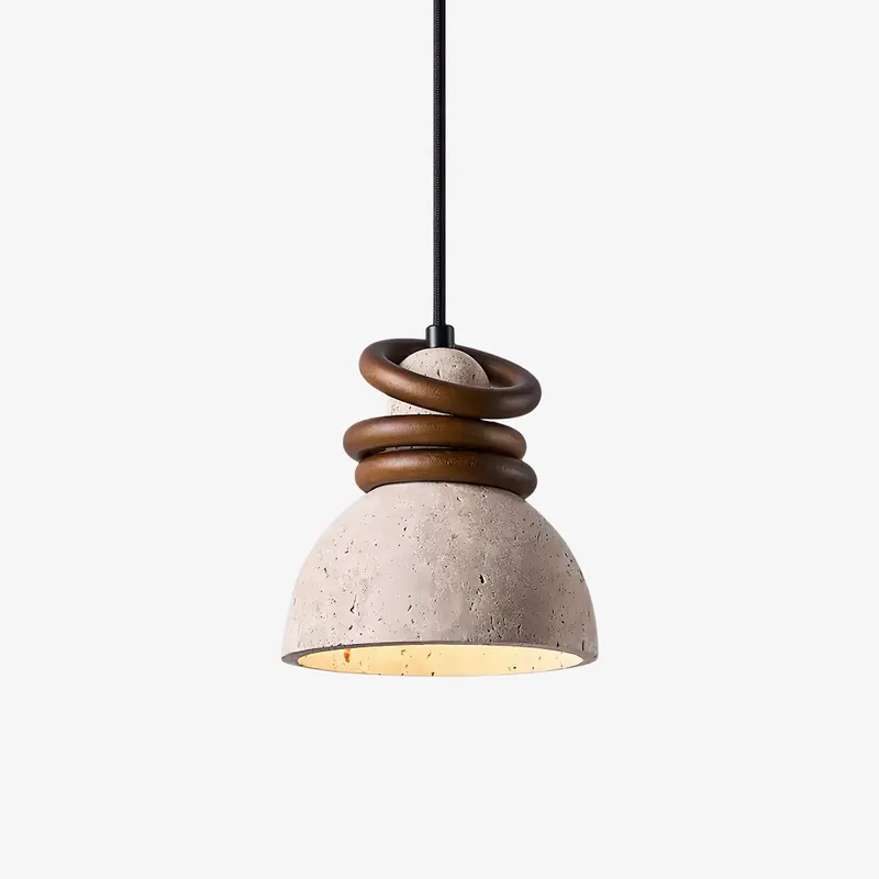 Skye Lampe Suspendue Moderne en Travertin
