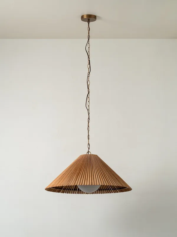 Anji Plafonnier Minimaliste en Bambou