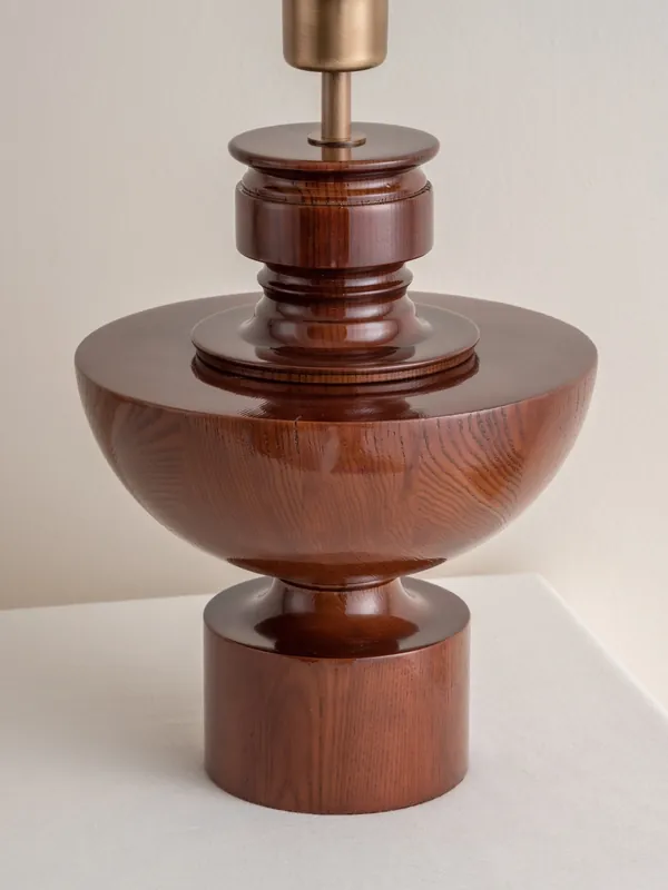 Lumance Édition 1.2 - lampe de table en bois filé - base uniquement Lampe de table