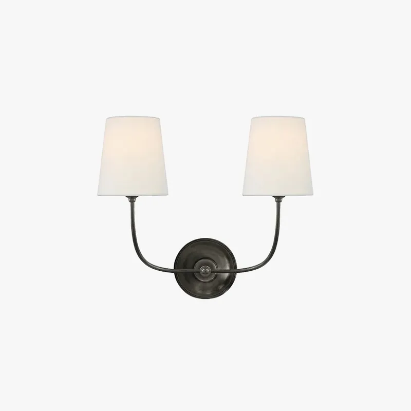 Epoch Vintage Classical Metal Fabric Wall Light Shades Bathroom Bedroom
