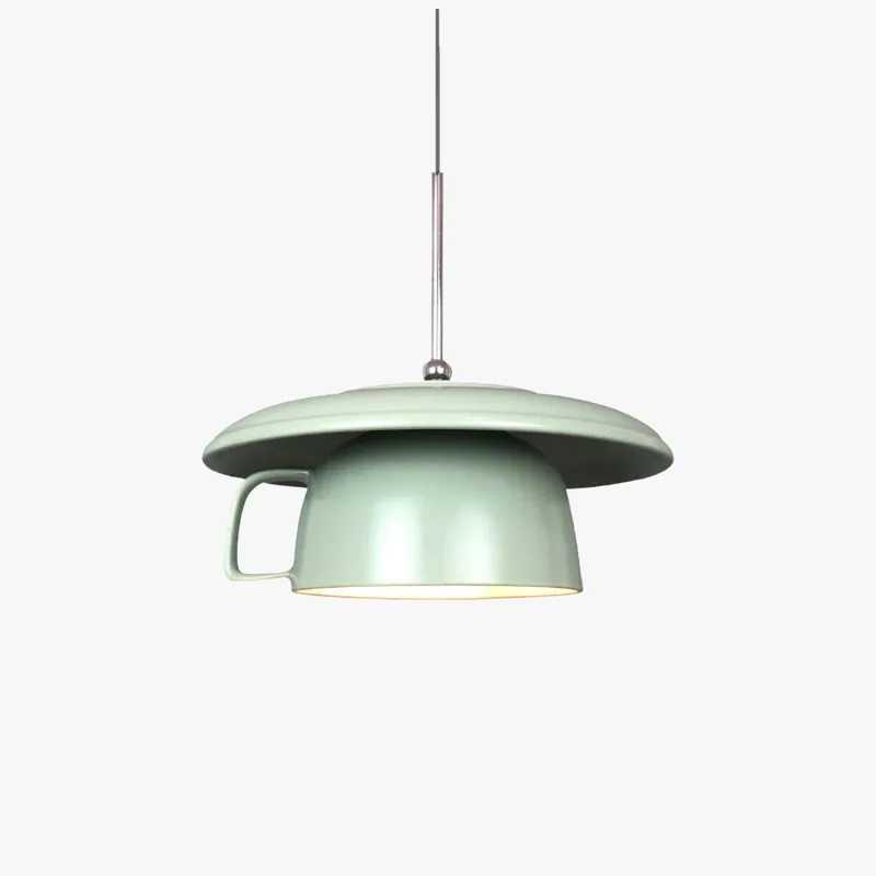 Valentina Rustique Tasse Céramique LED Suspension Salon