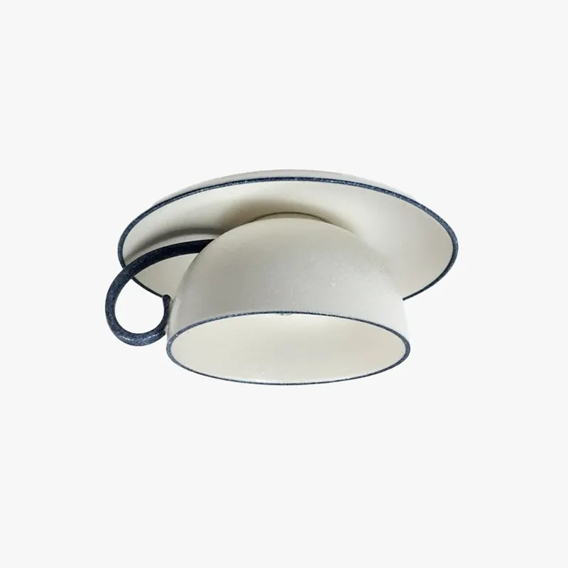 Arisha Moderne Glacage Tasse Céramique Plafonnier Chambre à Coucher