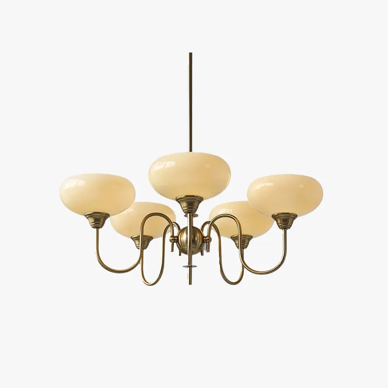 Arisha Vintage LED Métal Verre Lustre Salon