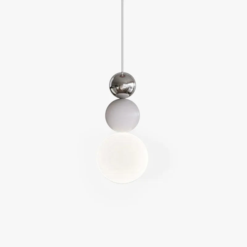 Valentina Suspension LED Moderne Bauhaus Verre Métal Chambre à Coucher