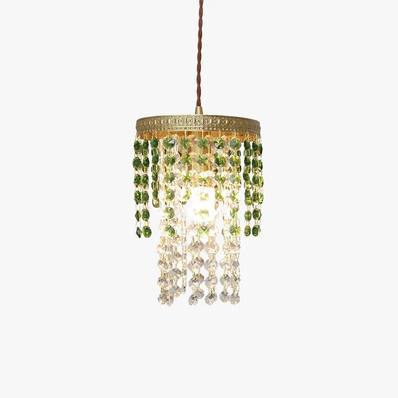 Kristy Suspension Vintage Cristal Métal Chambre à Coucher