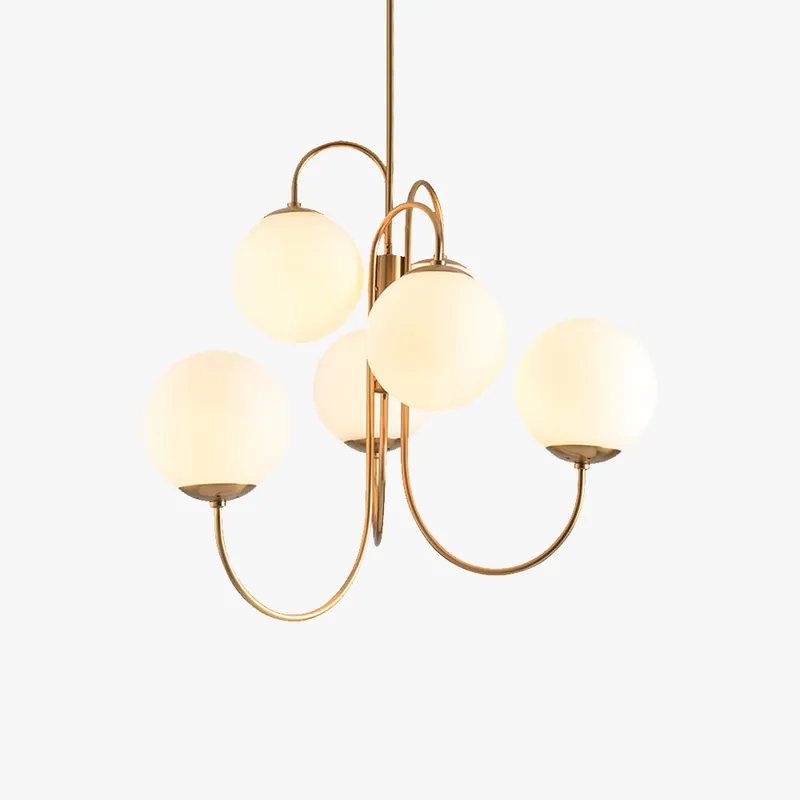 Valentina Lustre LED Luxueux Verre Métal Salon Chambre à Coucher