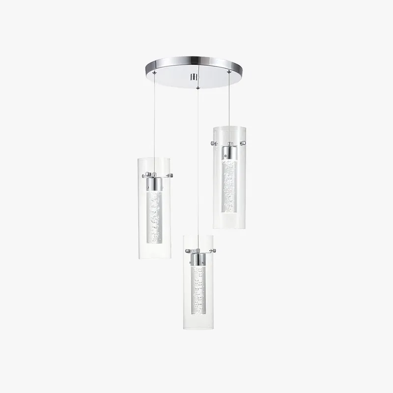 Arisha Moderne Designer Métal Verre Suspension Chambre à Coucher